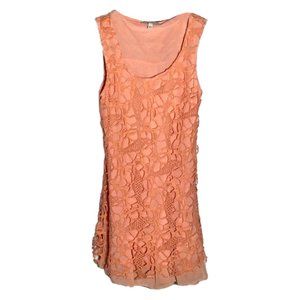 Blu Pepper Vintage Size S Peach Lace Easter Mini Dress Classy Women’s Sleeveless